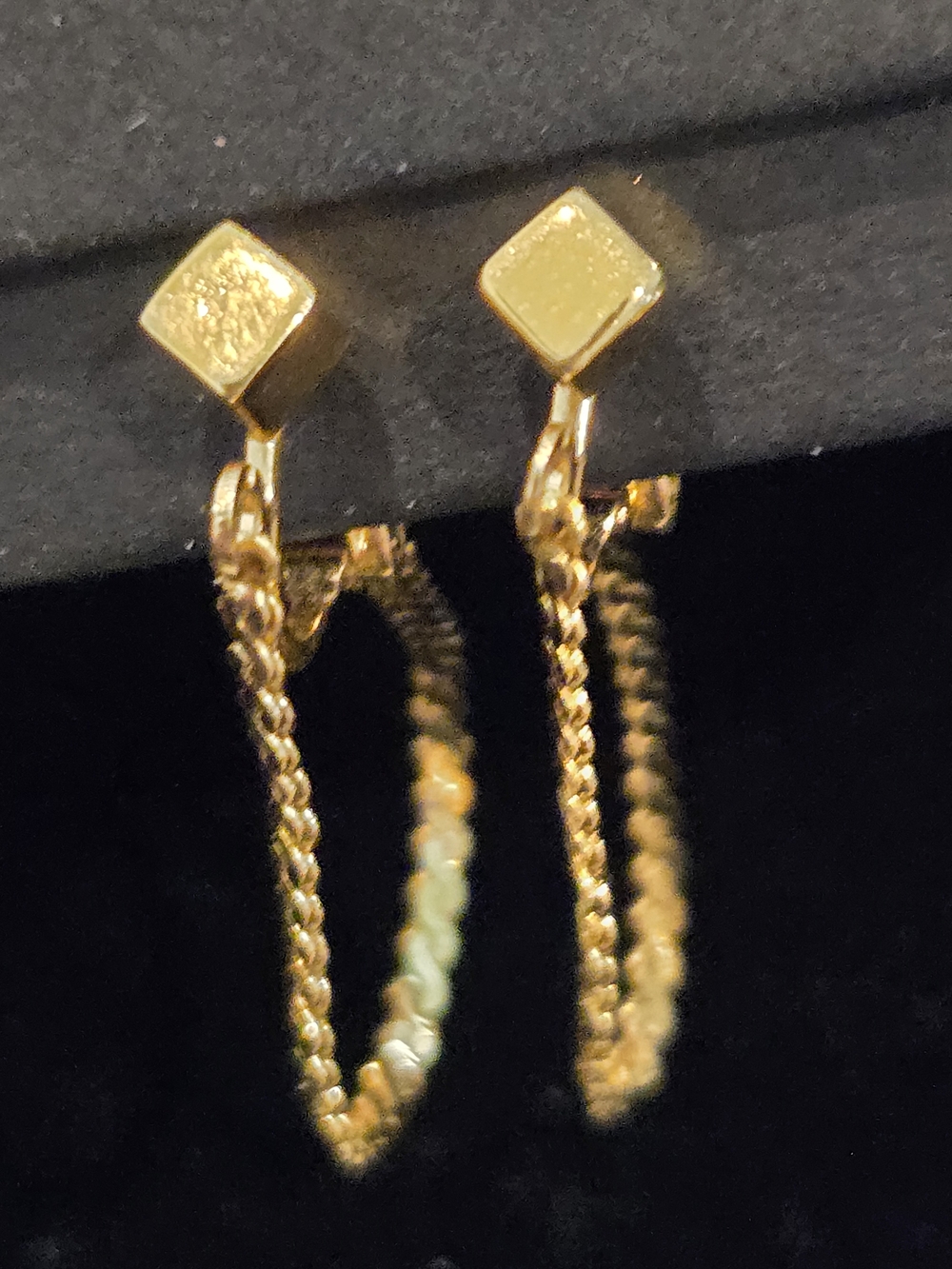 Vintage Napier Drop Earrings Clip On